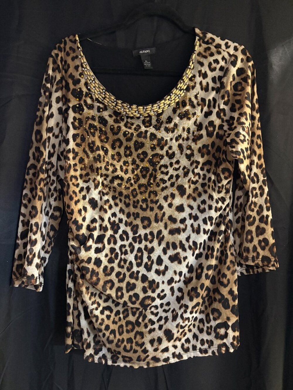 Alfani leopard print blouse